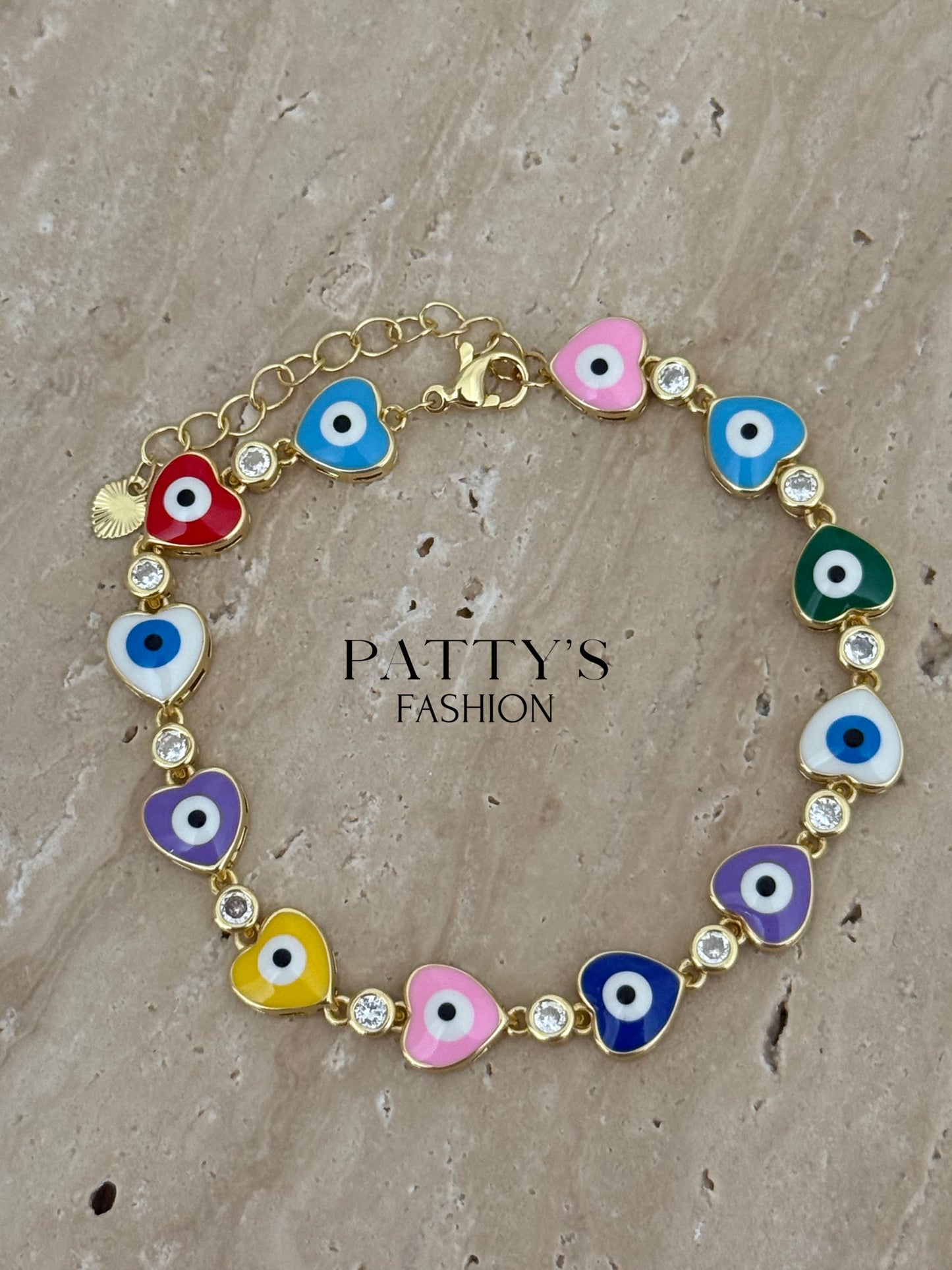 Evil Eye Heart Bracelet