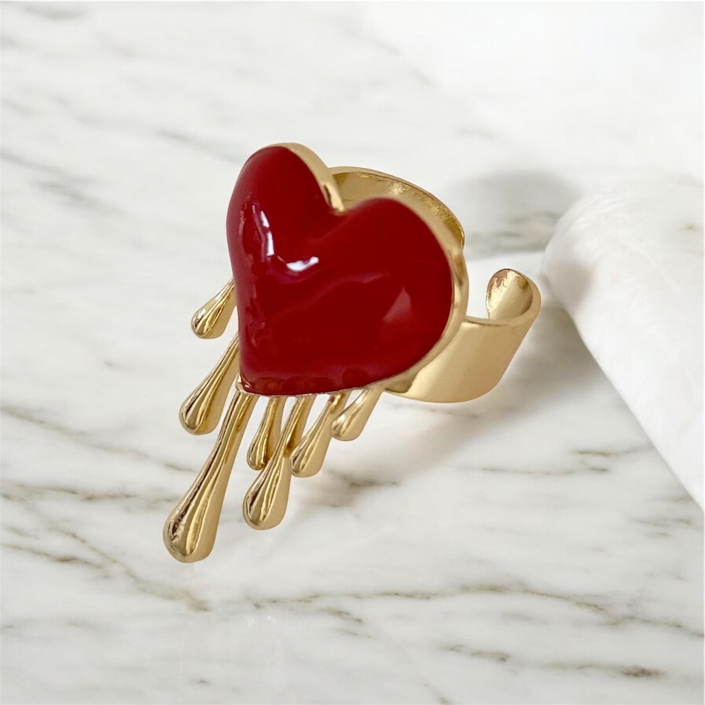 Melting Heart Open Ring
