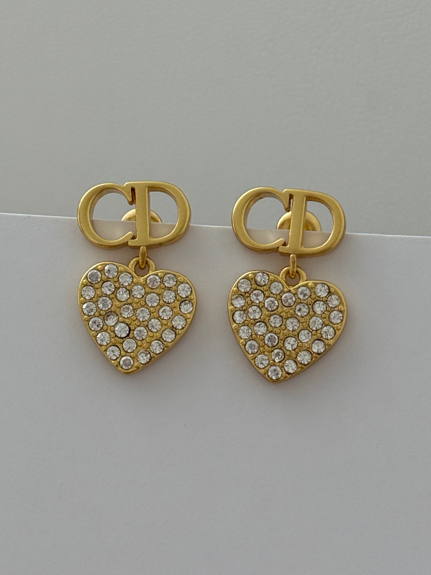 Cd Heart Earrings