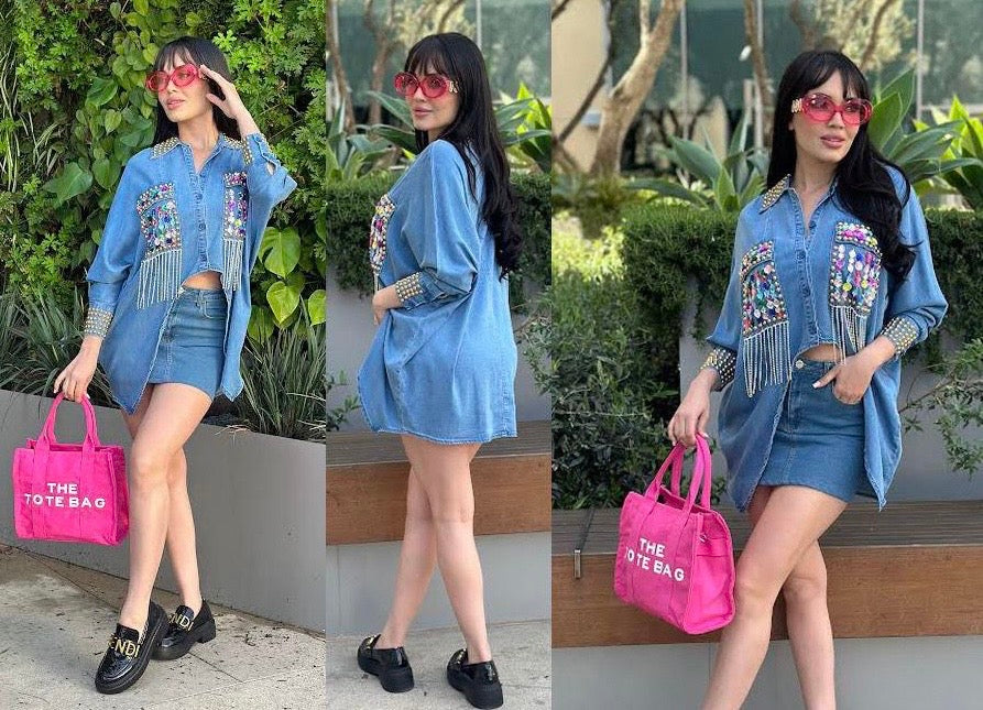 Olivia Denim Top