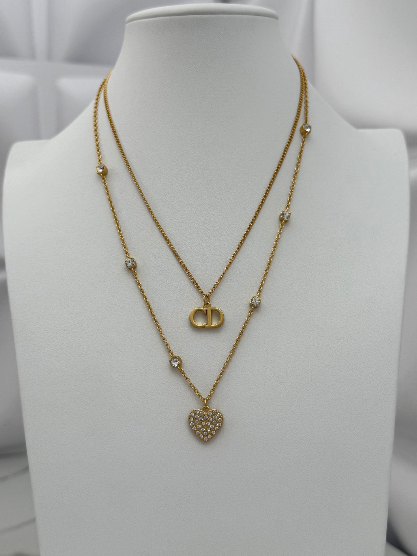 Cd Heart Necklace