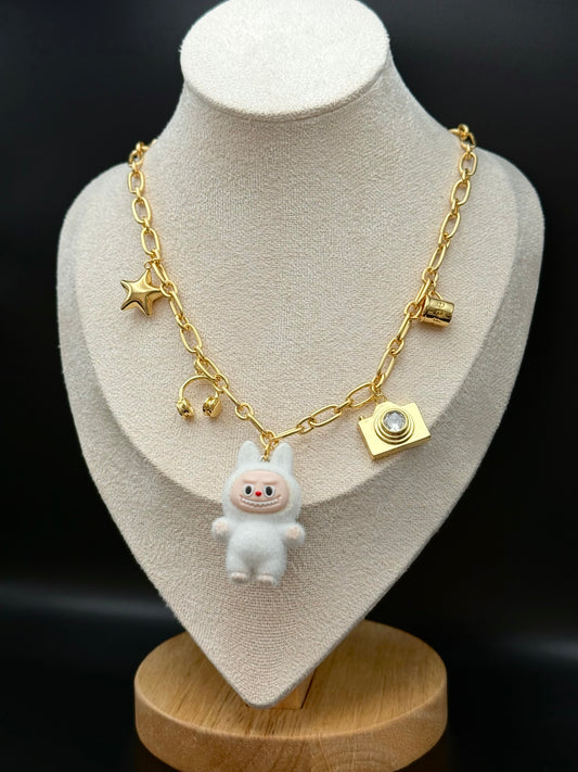 Labubu White Necklace