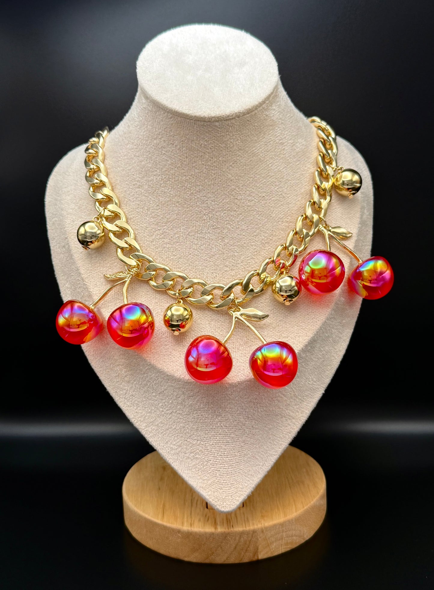 Cherry Tornasol Necklace