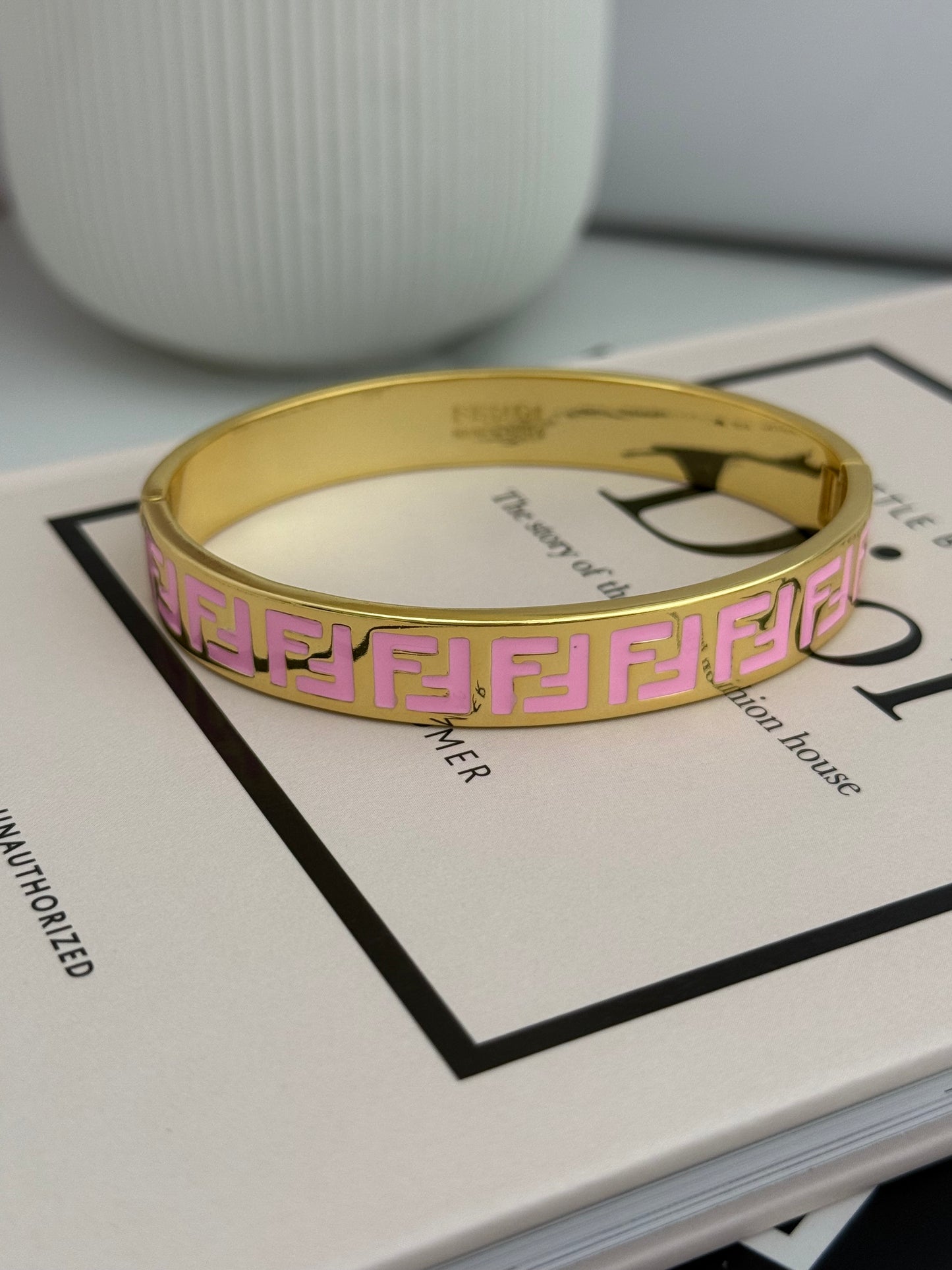 F Pink Bracelet