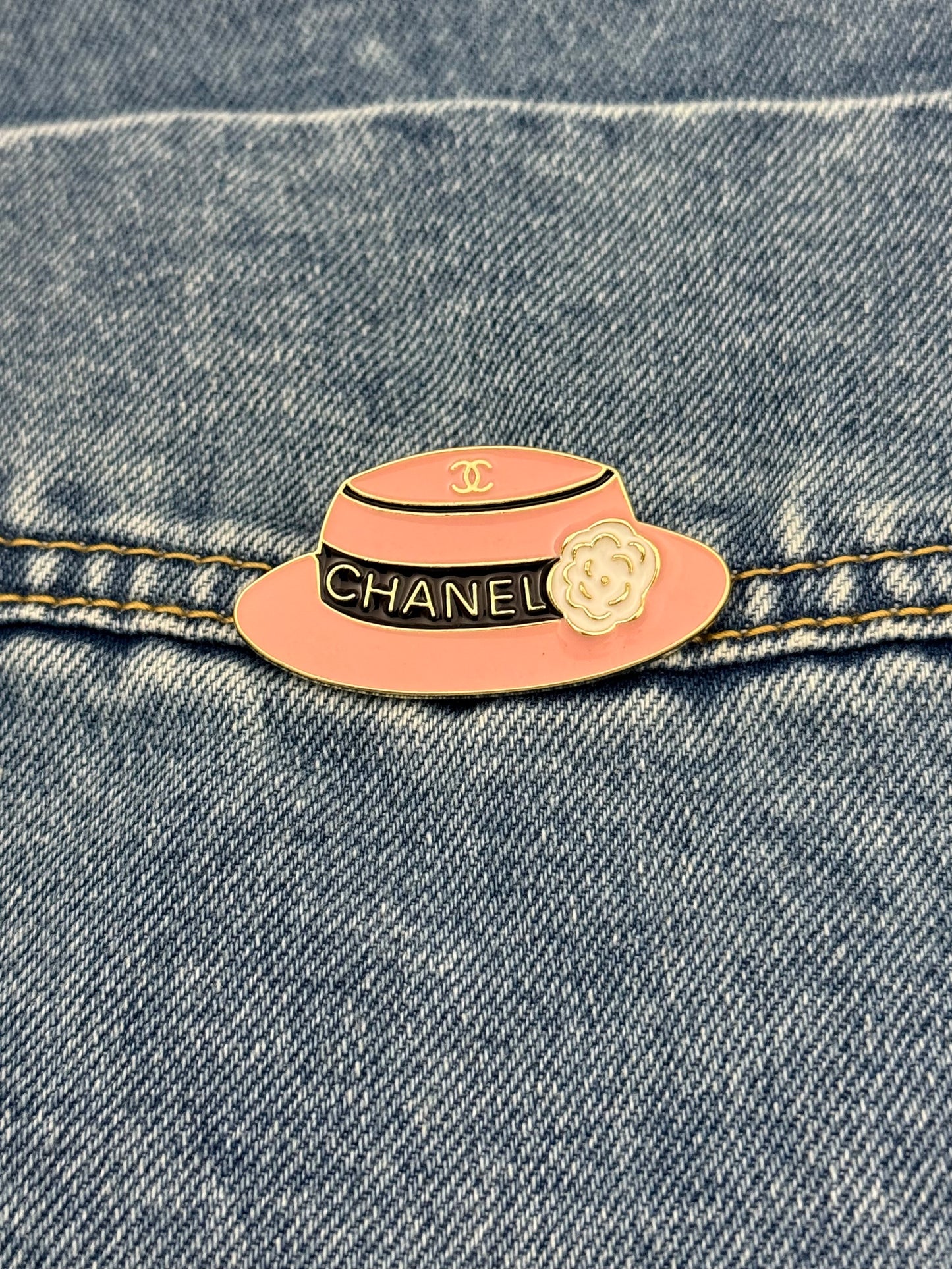 Ceci Pink Hat Brooch
