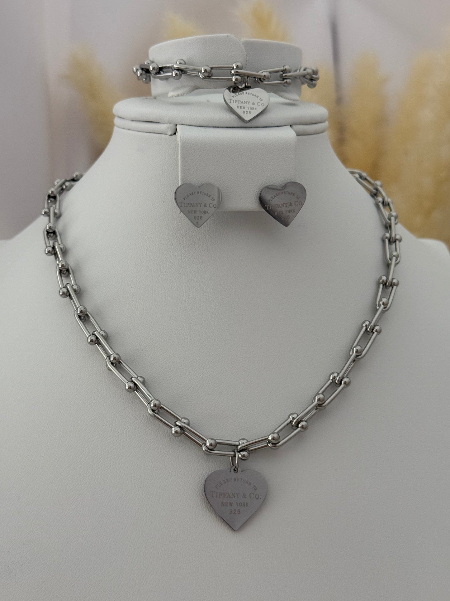 Silver Heart Set