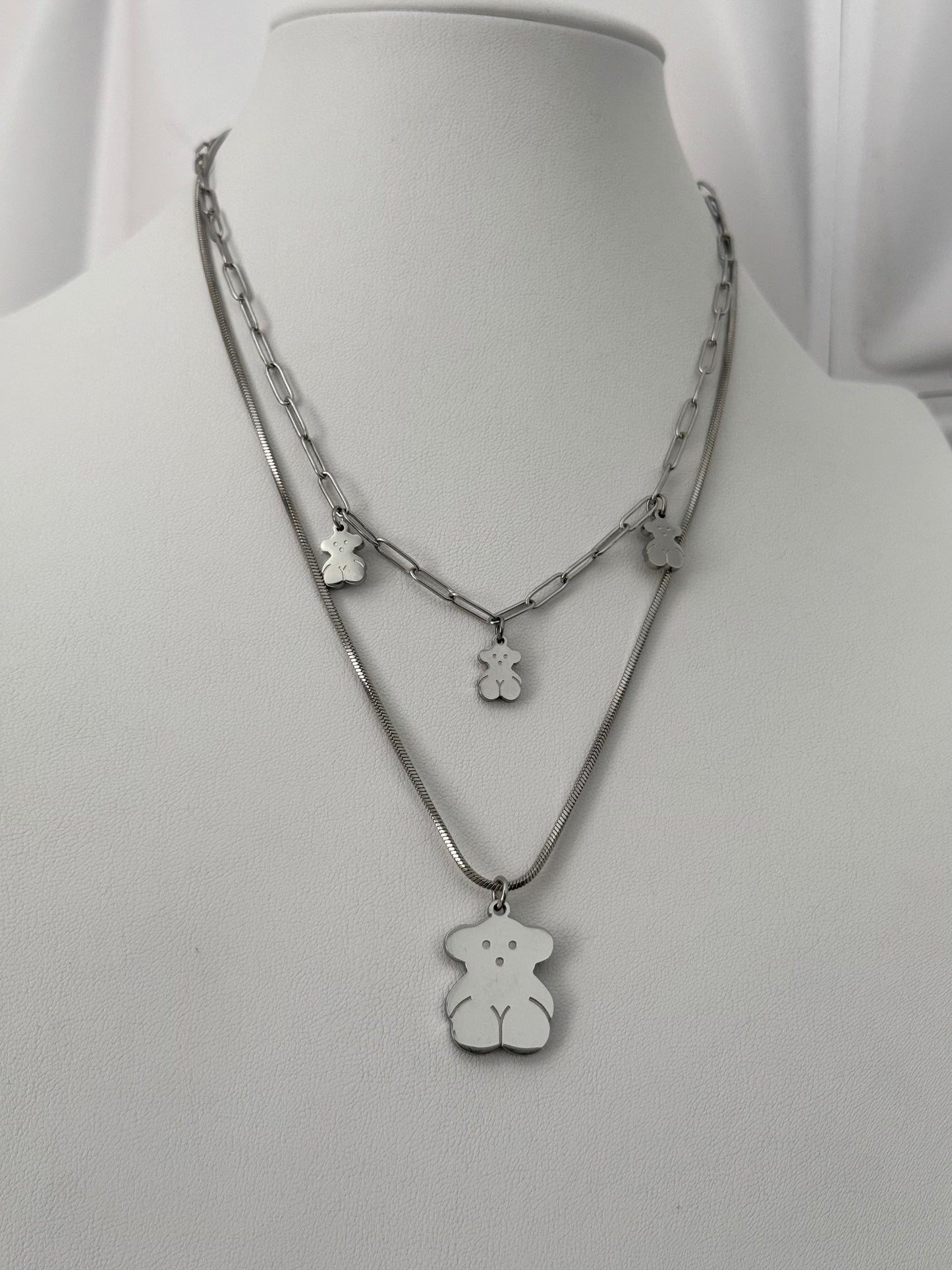 Teddy Bear Silver Set