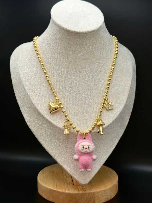 Labubu Pink Necklace