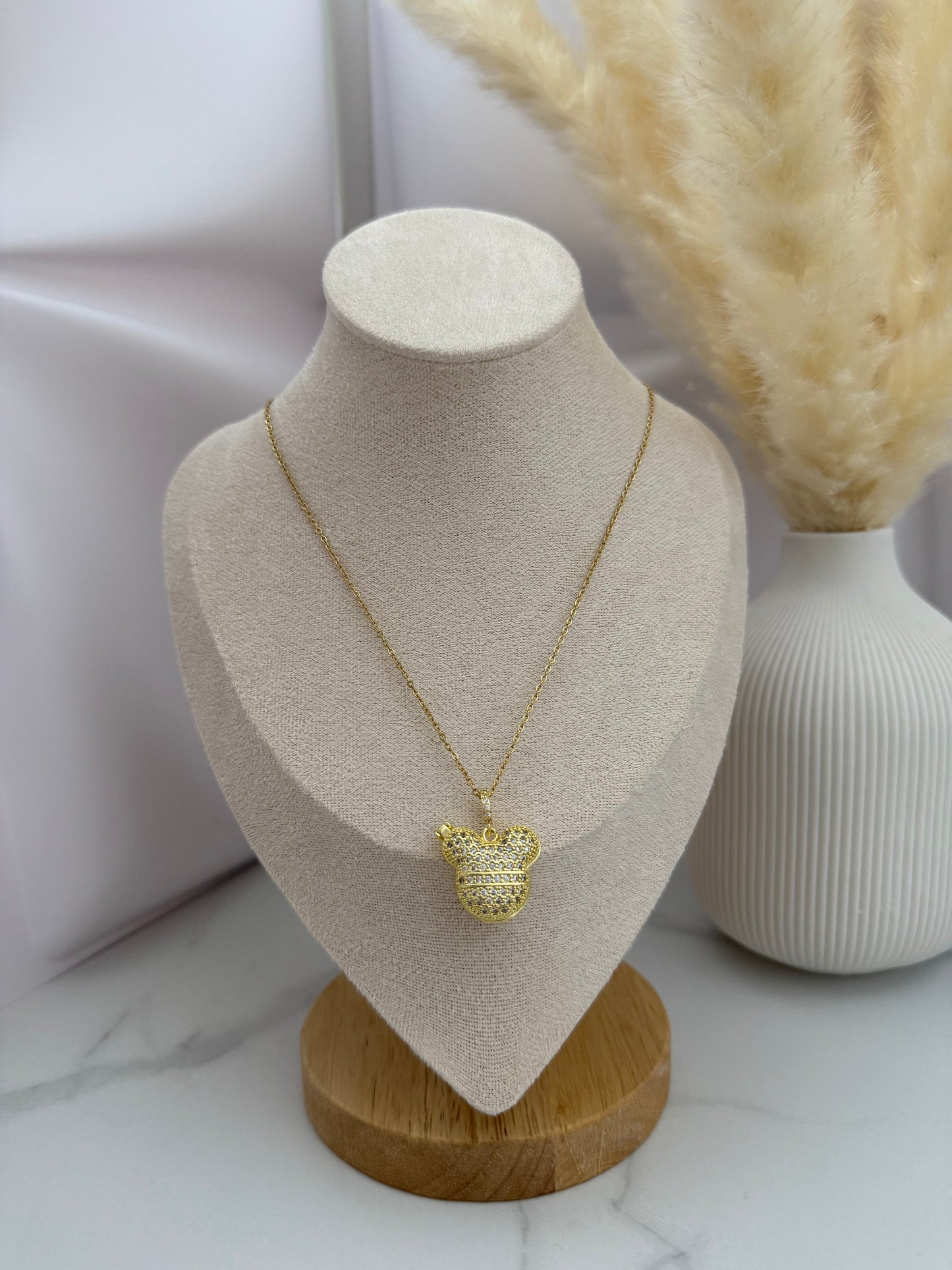 Mickey Gold Necklace