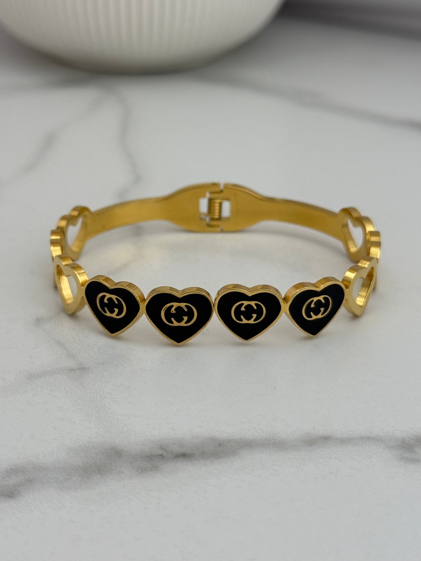 Double G Heart Bracelet