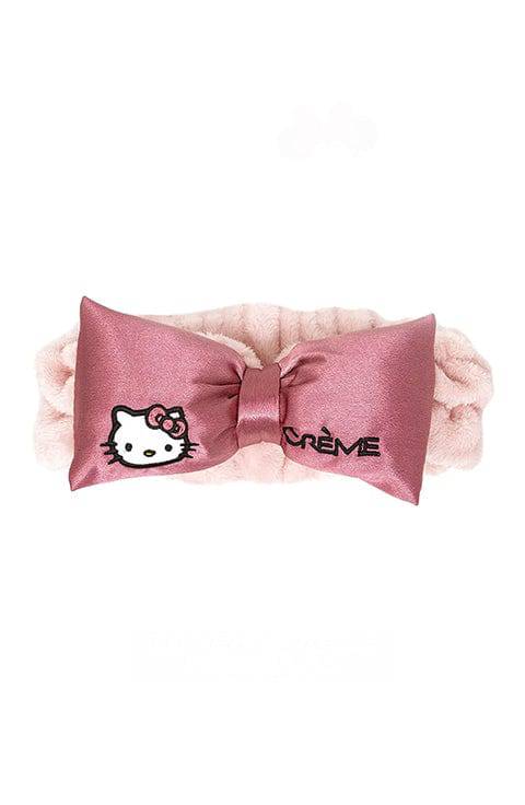 KITTY PINK SATIN PLUSH SPA HEADBAND