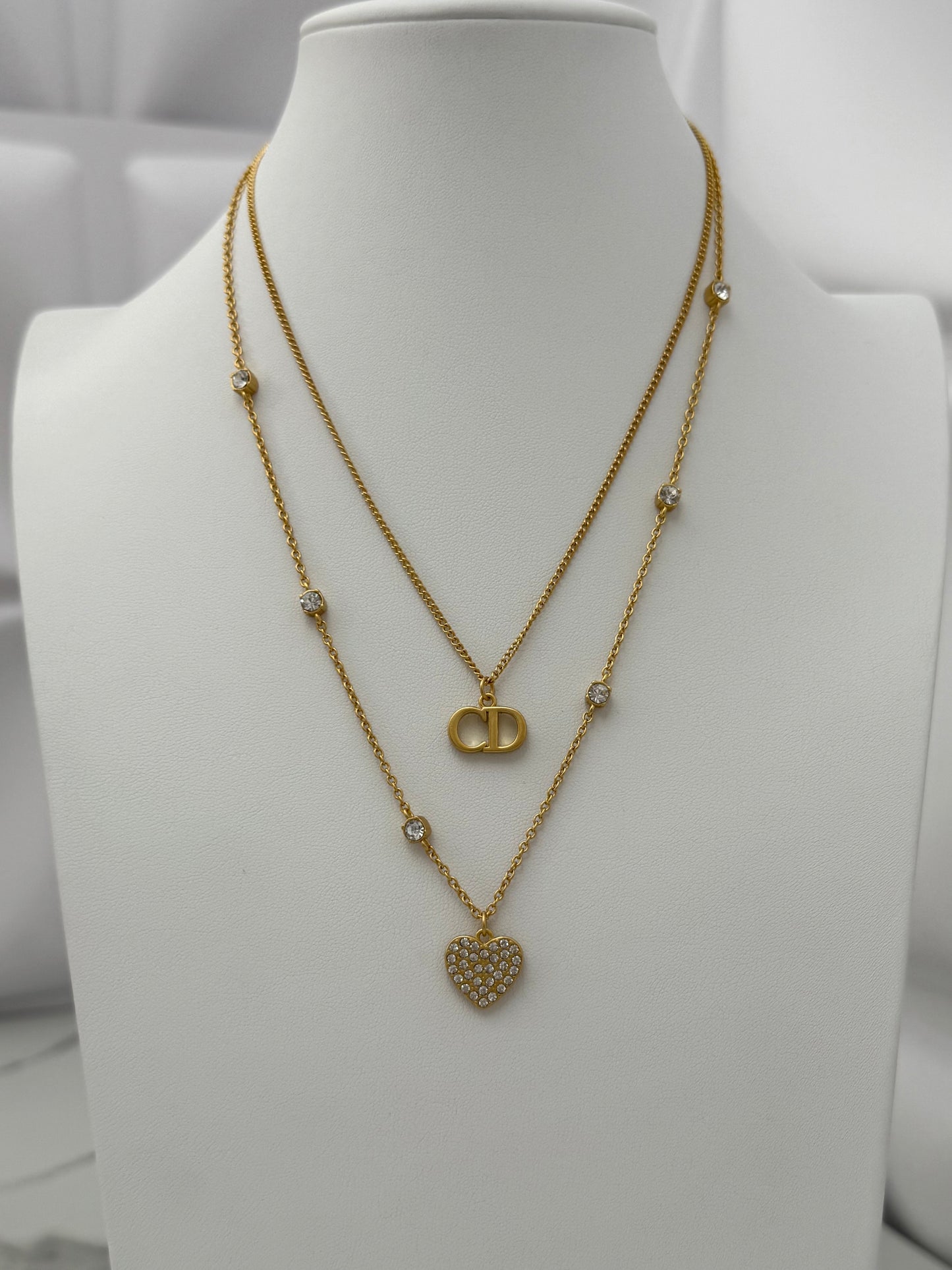 Cd Heart Necklace