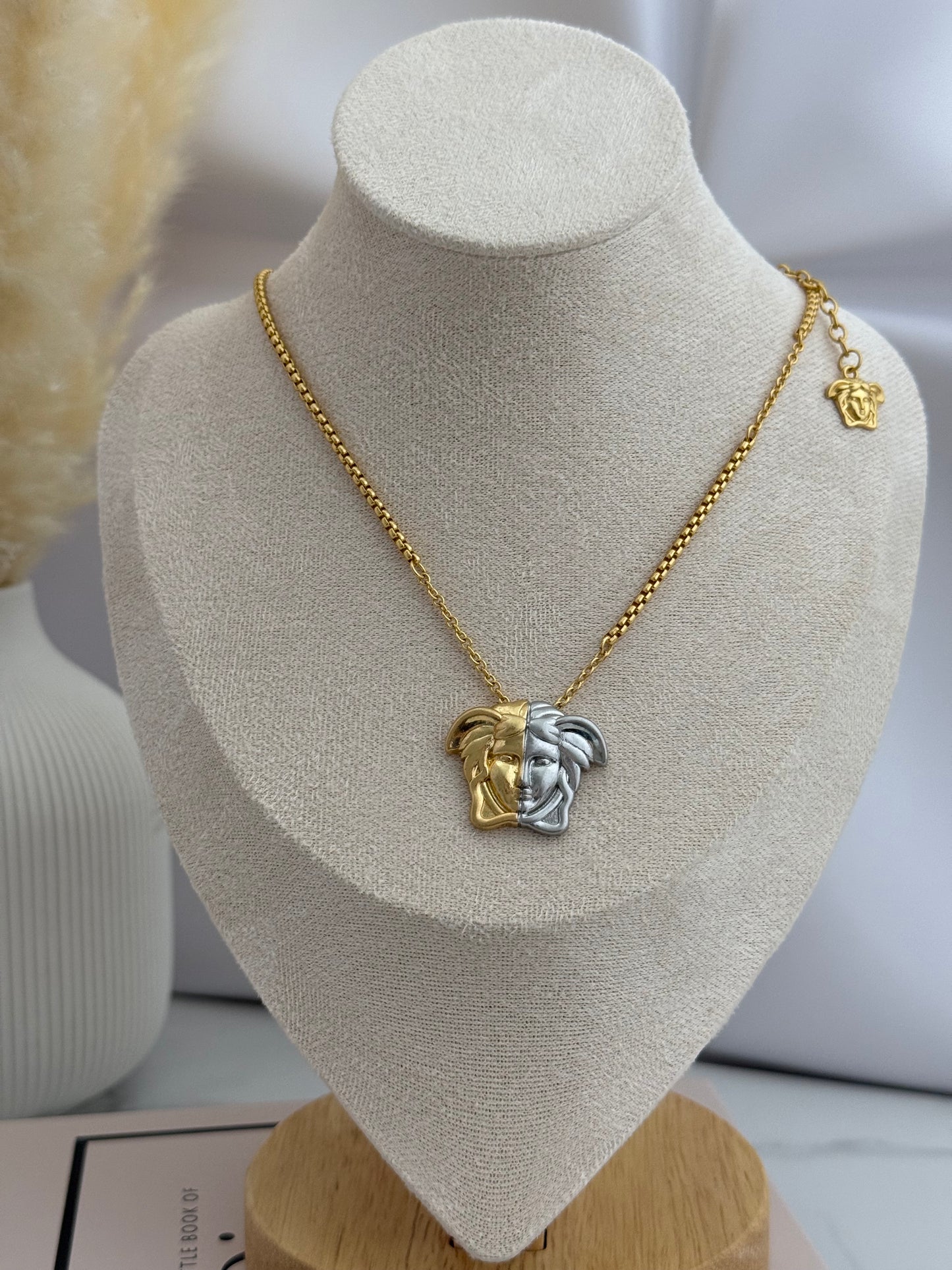 Medusa Gold & Silver Necklace