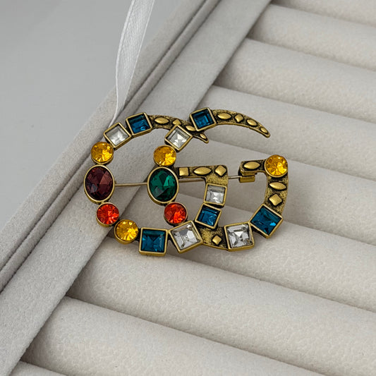 Multicolor Vintage Brooch