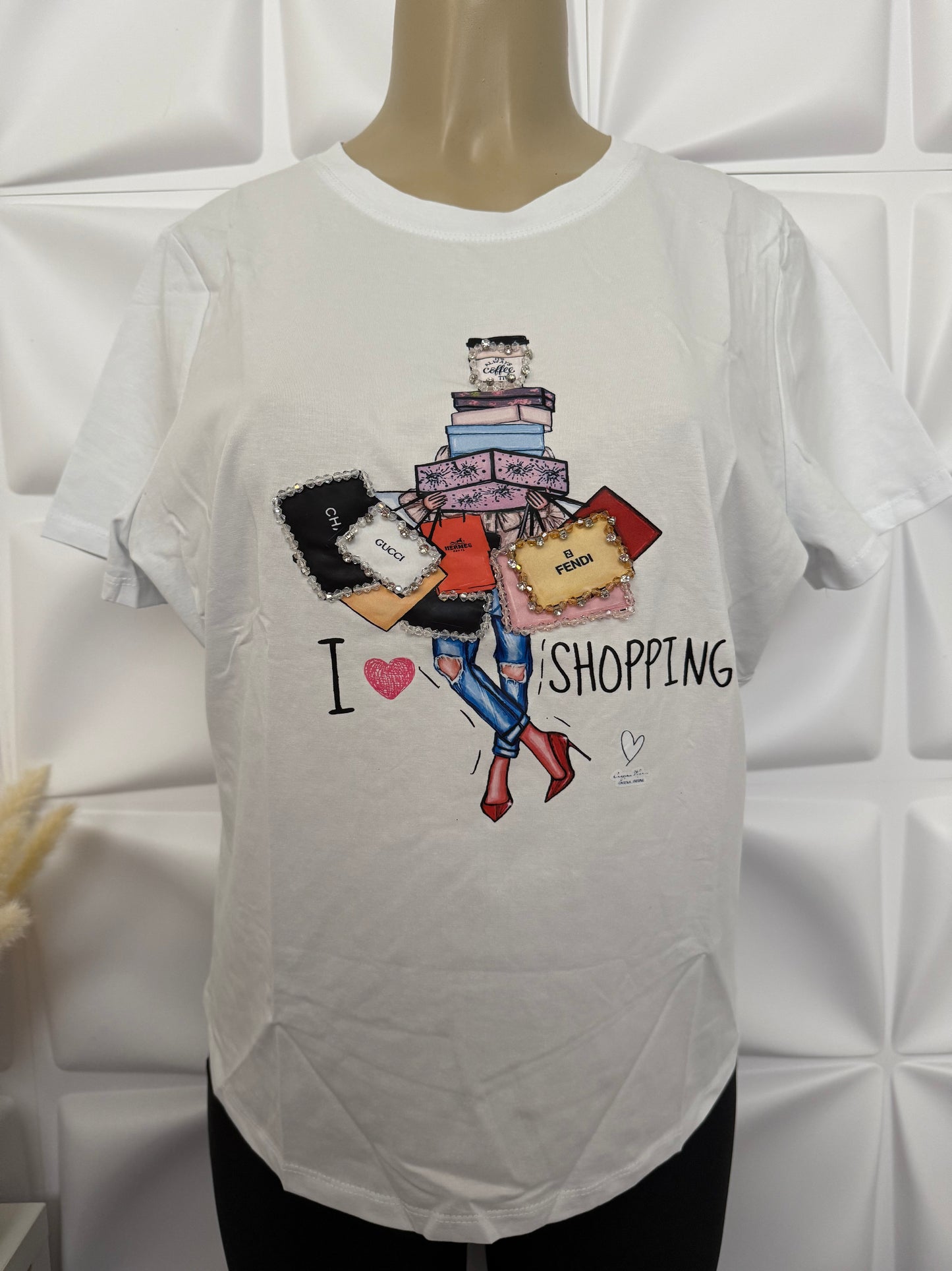 I Love Shopping Top