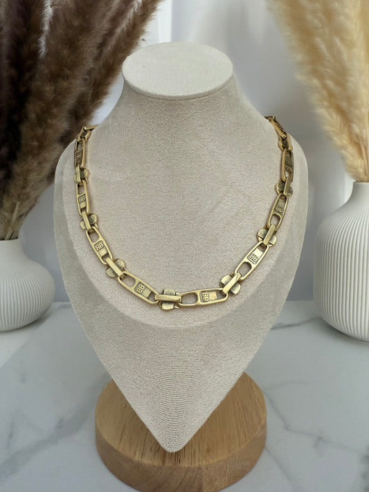 B Antique Gold Necklace