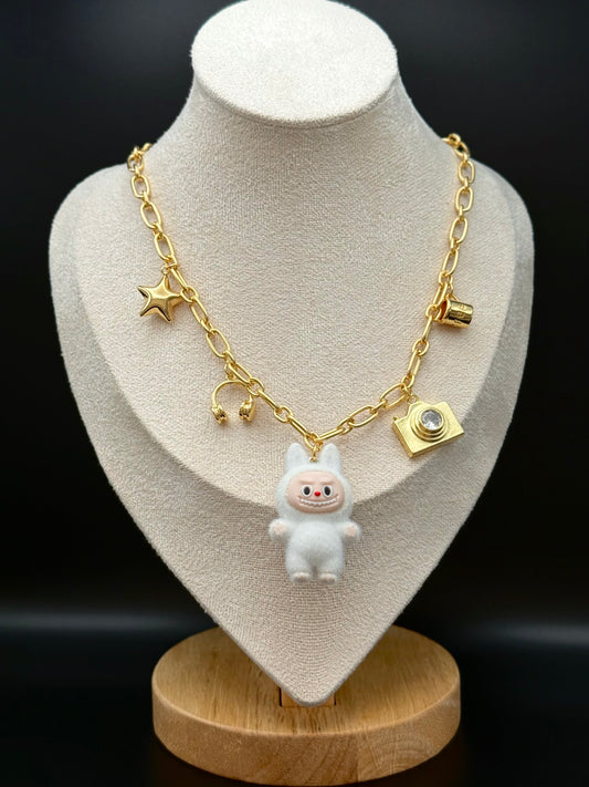 Labubu White Necklace