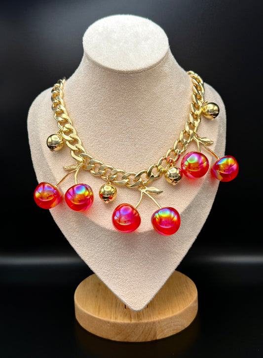 Cherry Tornasol Necklace
