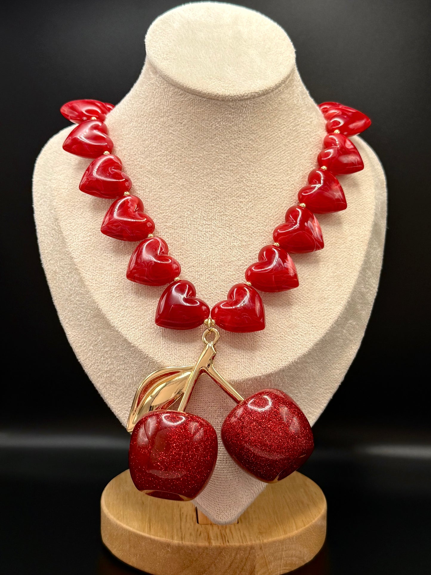 Cherry Heart Necklace
