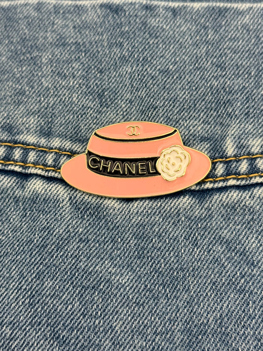 Ceci Pink Hat Brooch