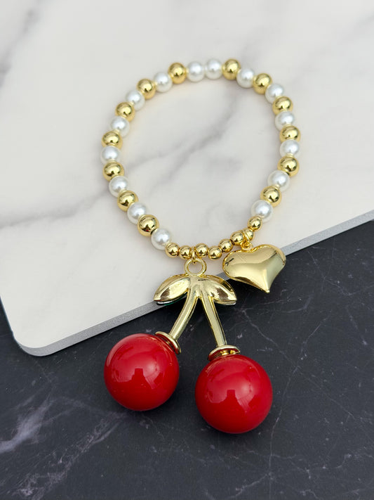 Cherry Heart 🍒 Bracelet