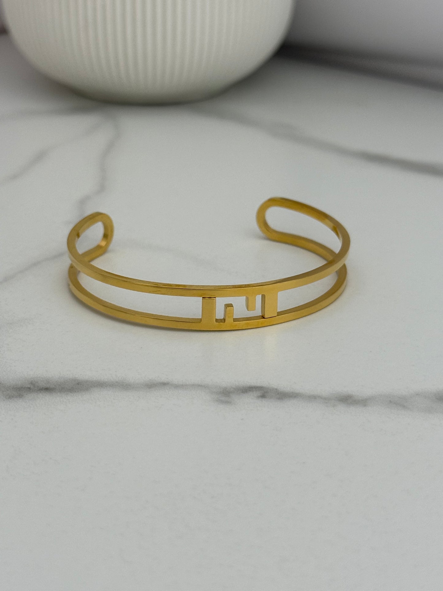 F Open Bracelet