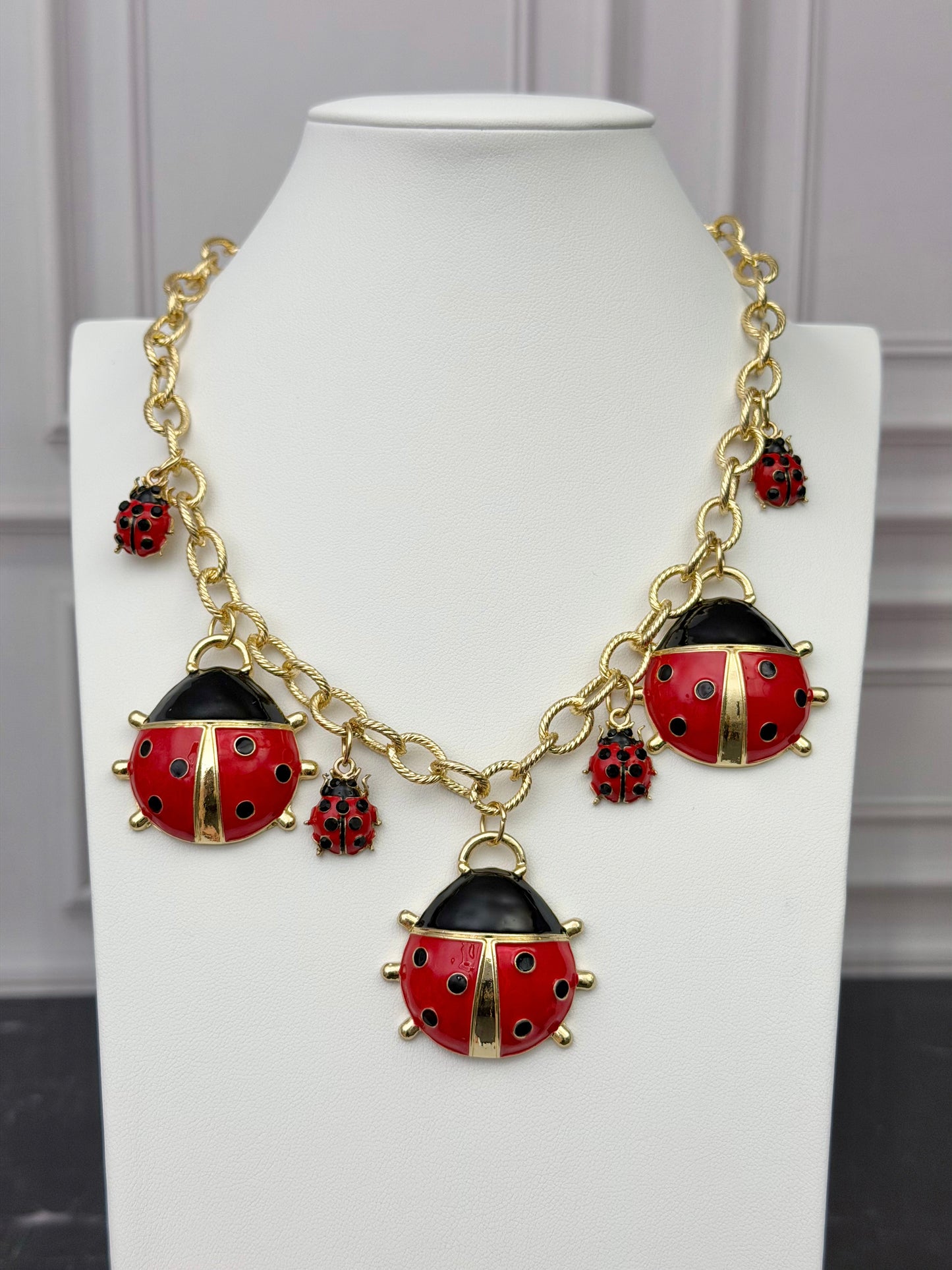 Lady Bug Necklace