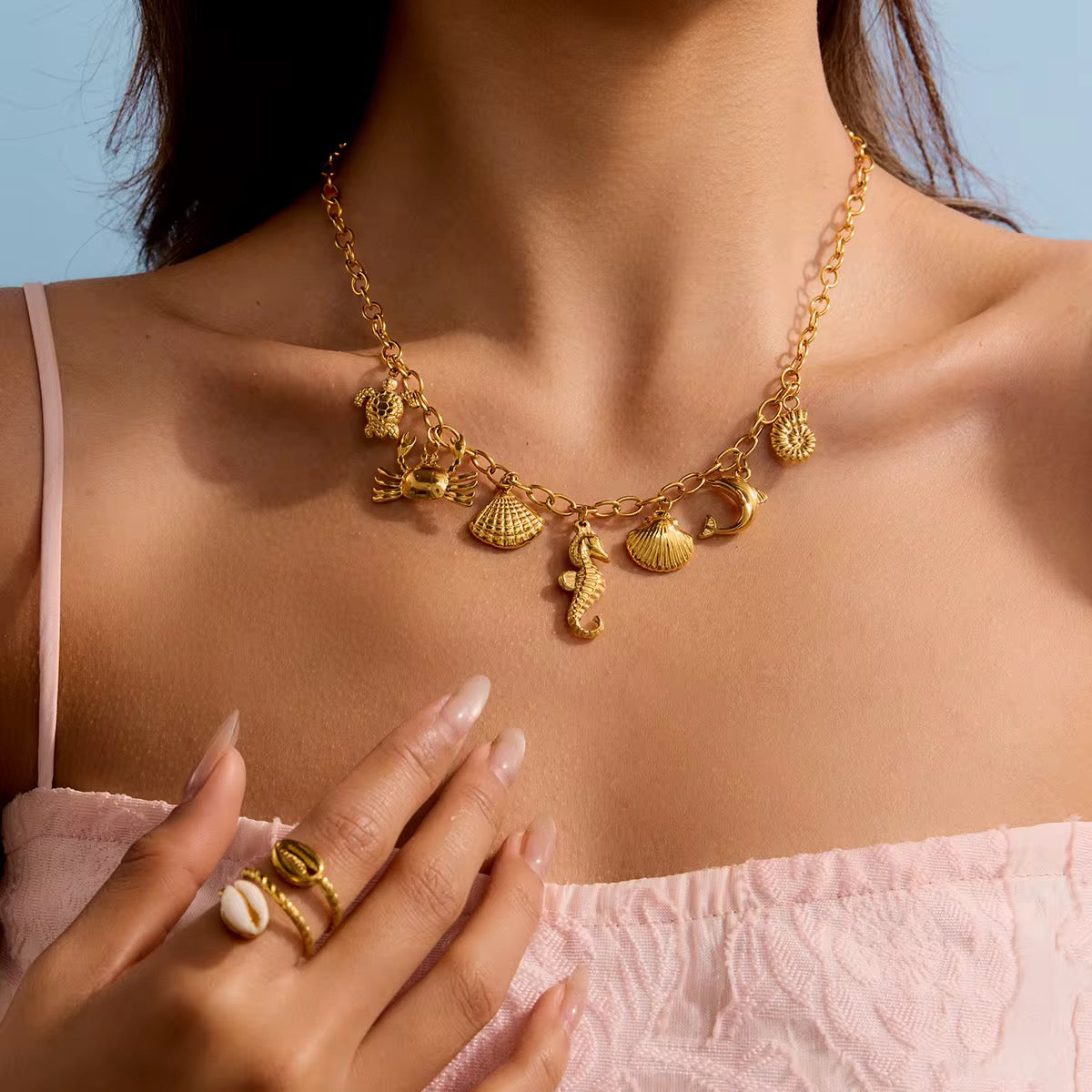 Ocean Charm Necklace