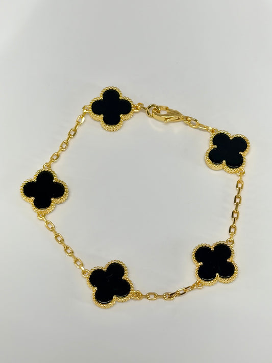 Clover Black Bracelet