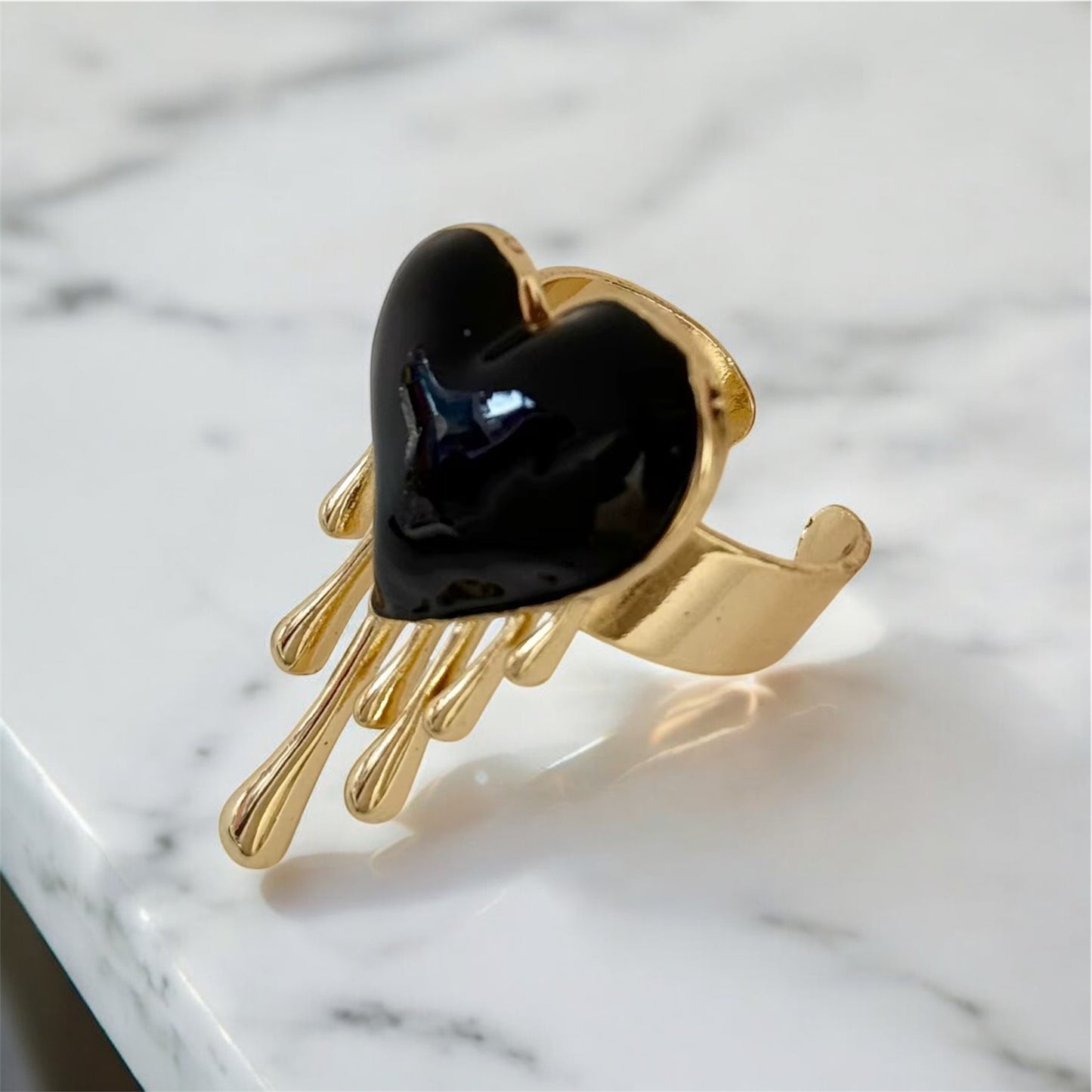 Melting Heart Open Ring