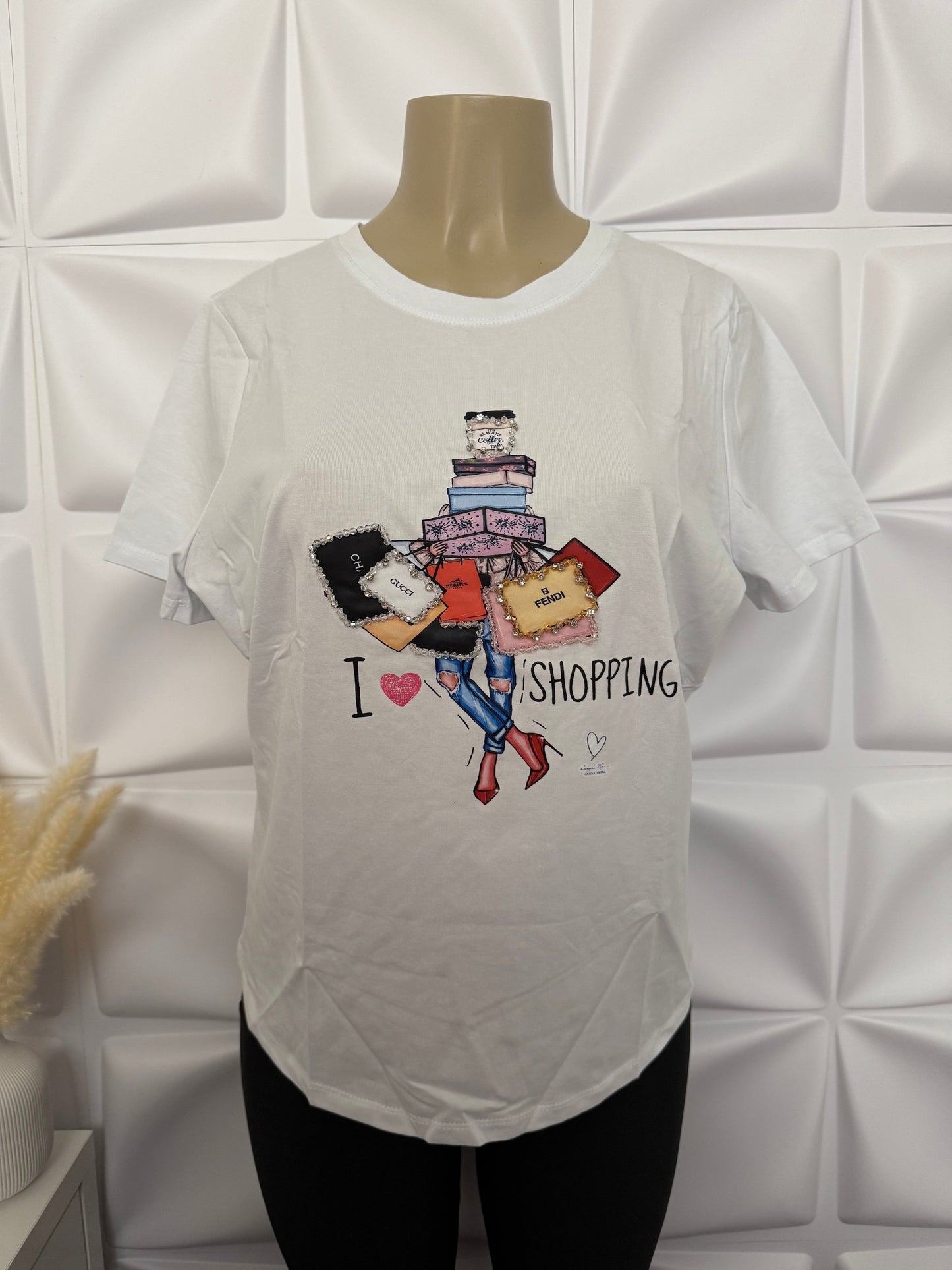 I Love Shopping Top