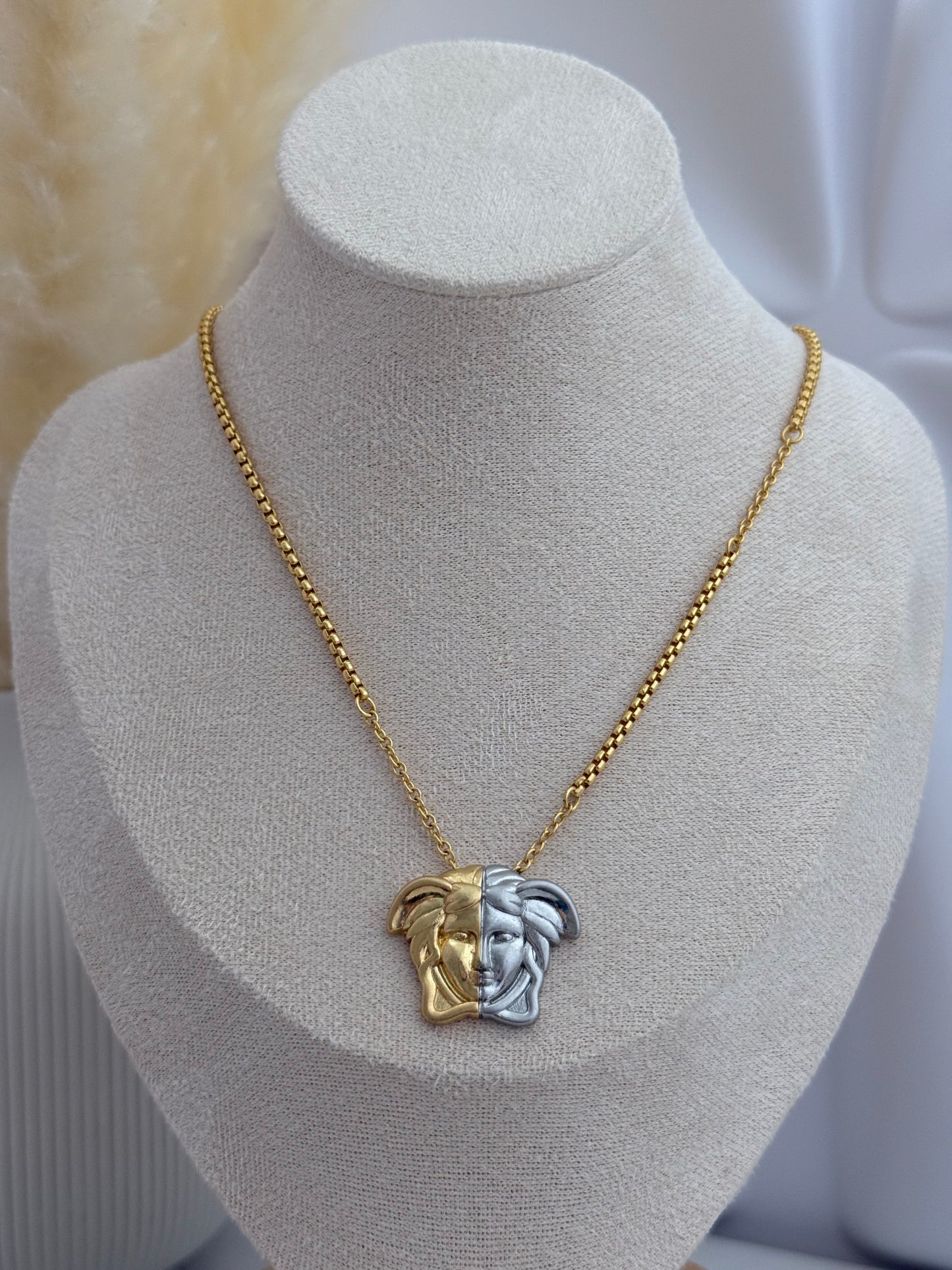 Medusa Gold & Silver Necklace