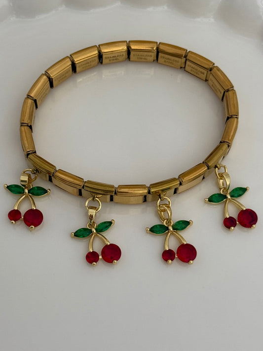 Cherry Charms Bracelet