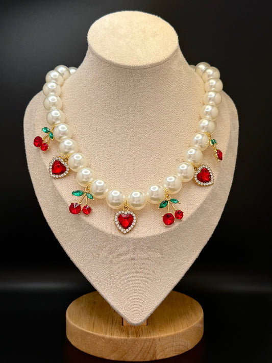 Crystal Cherry Necklace