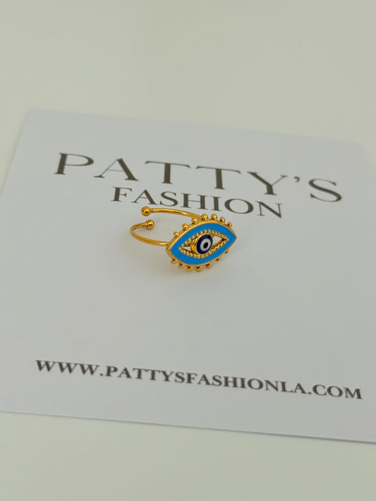 Evil Eye Open Ring