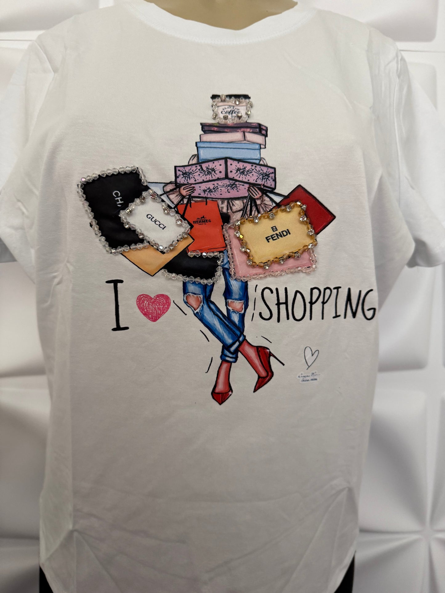 I Love Shopping Top