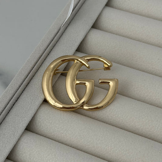 Double G Brooch